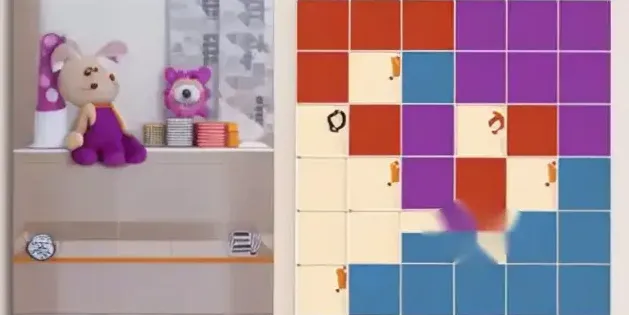 Faceted palette board